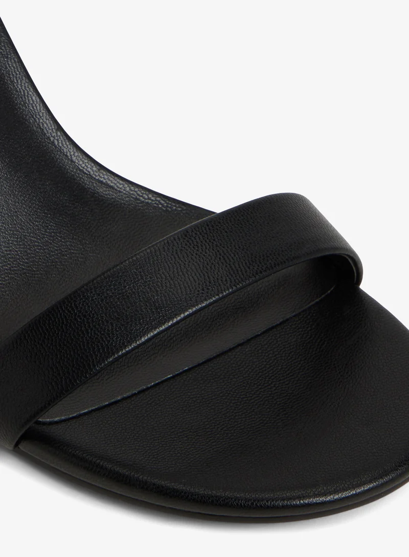 CALL IT SPRING BLACK Madelyyn Ankle Strap Heeled Sandals for Women | Best Price UAE